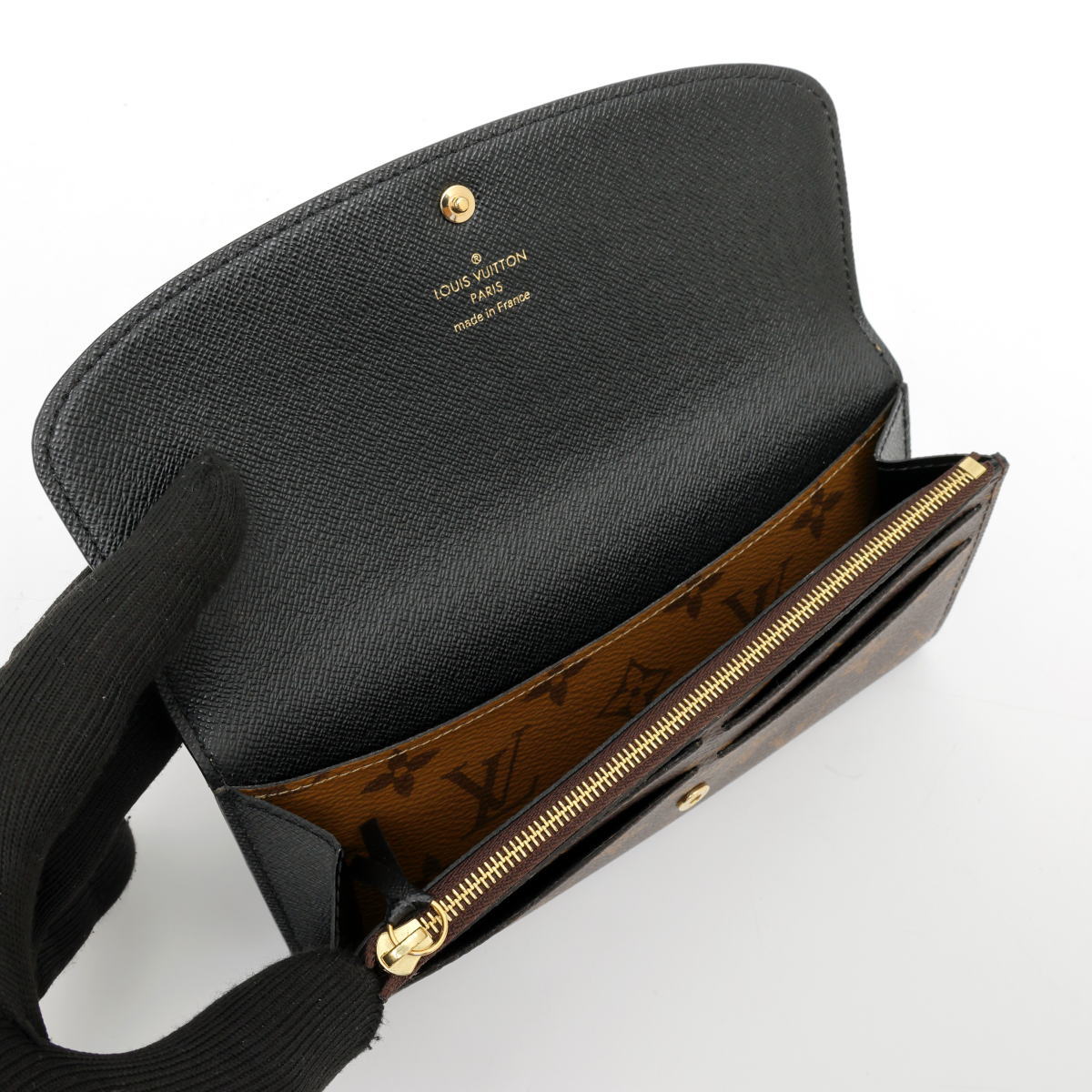 Louis Vuitton ルイヴィトン ポルトフォイユ・エミリー フラップ長財布 M82157 モノグラム・リバース　ブラウン 2600132
