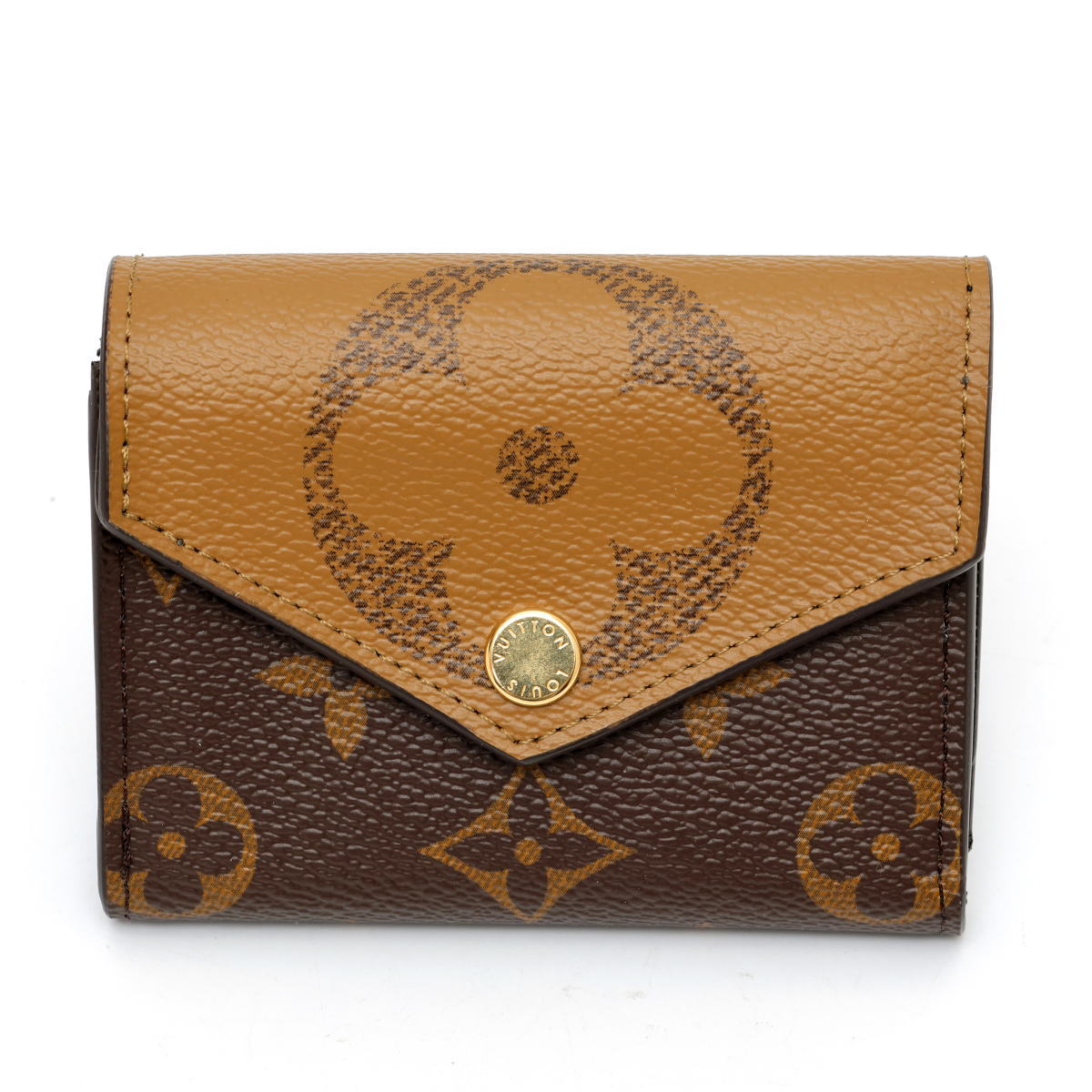 Louis Vuitton ルイヴィトン ポルトフォイユ・ゾエ コンパクトウォレット M80725 モノグラム・リバース　ブラウン 2600154