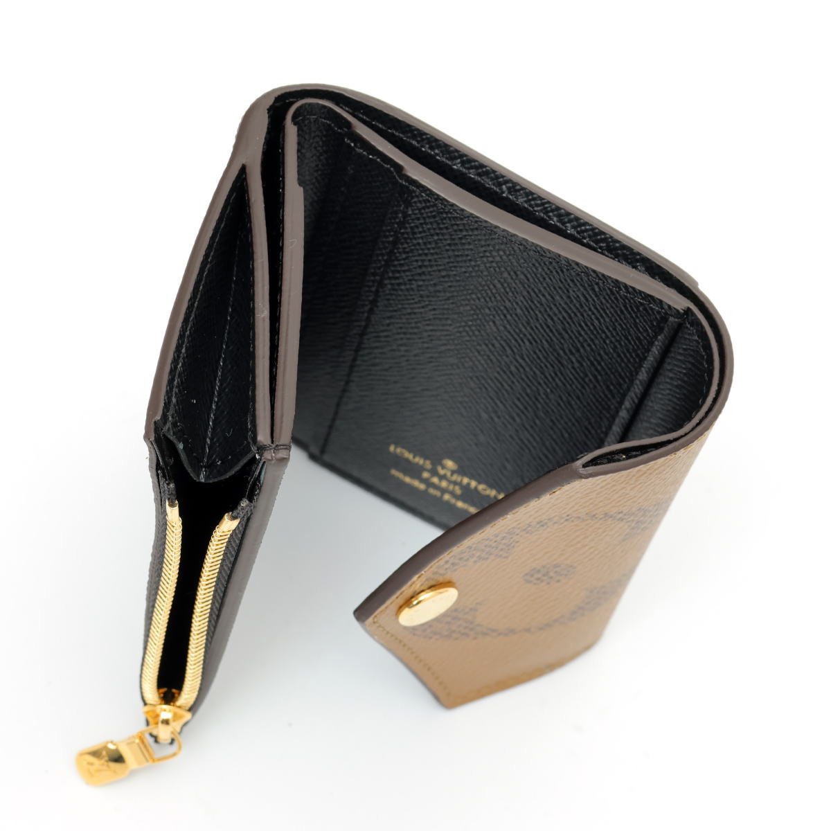 Louis Vuitton ルイヴィトン ポルトフォイユ・ゾエ コンパクトウォレット M80725 モノグラム・リバース　ブラウン 2600154