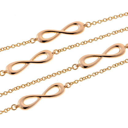 Tiffany & Co. ティファニー インフィニティ エンドレス 6モチーフ ネックレス - ピンクゴールド 750PG 2610003
