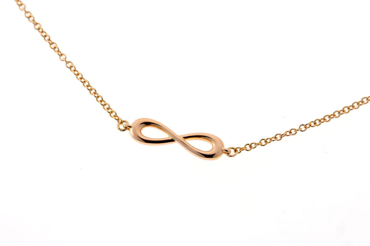 Tiffany & Co. ティファニー インフィニティ エンドレス 6モチーフ ネックレス - ピンクゴールド 750PG 2610003