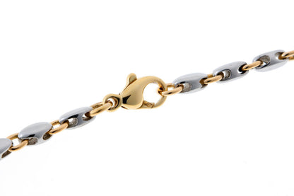 BVLGARI ブルガリ ライスチェーン ネックレス - イエローゴールド / ステンレススチール 750YG / SS 2610004