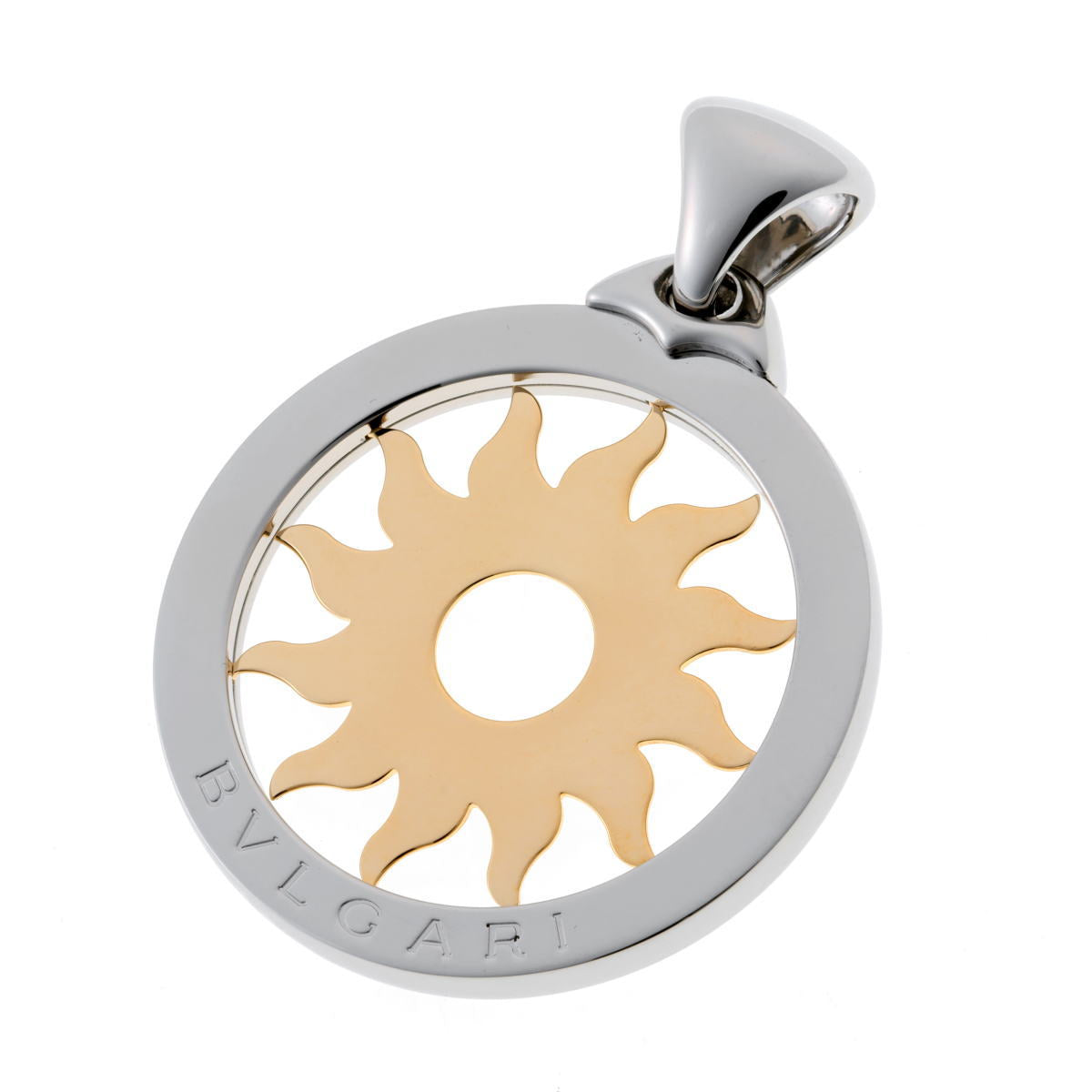 BVLGARI ブルガリ トンド サン ラージ ペンダント   イエローゴールド / ステンレススチール 750YG / SS 2610013
