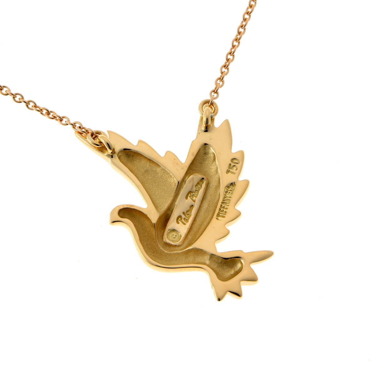 Tiffany & Co. ティファニー パロマピカソ バード ネックレス - イエローゴールド 750YG 2610019