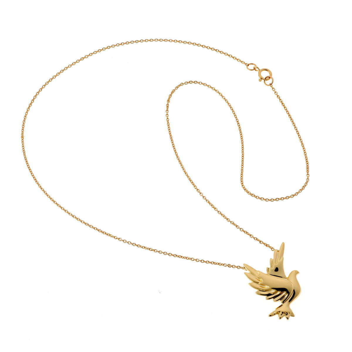 Tiffany & Co. ティファニー パロマピカソ バード ネックレス - イエローゴールド 750YG 2610019