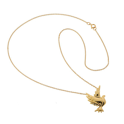 Tiffany & Co. ティファニー パロマピカソ バード ネックレス - イエローゴールド 750YG 2610019
