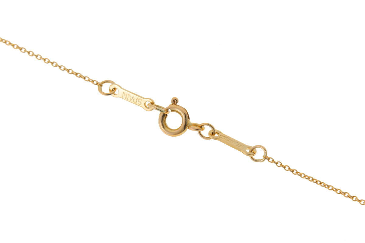 Tiffany & Co. ティファニー エルサペレッティ アルファベット イニシャルM ネックレス - イエローゴールド 750YG 2610020