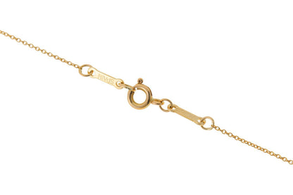 Tiffany & Co. ティファニー エルサペレッティ アルファベット イニシャルM ネックレス - イエローゴールド 750YG 2610020