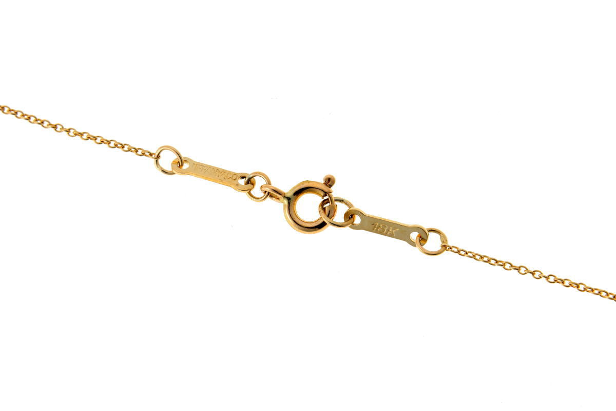Tiffany & Co. ティファニー エルサペレッティ アルファベット イニシャルM ネックレス - イエローゴールド 750YG 2610020