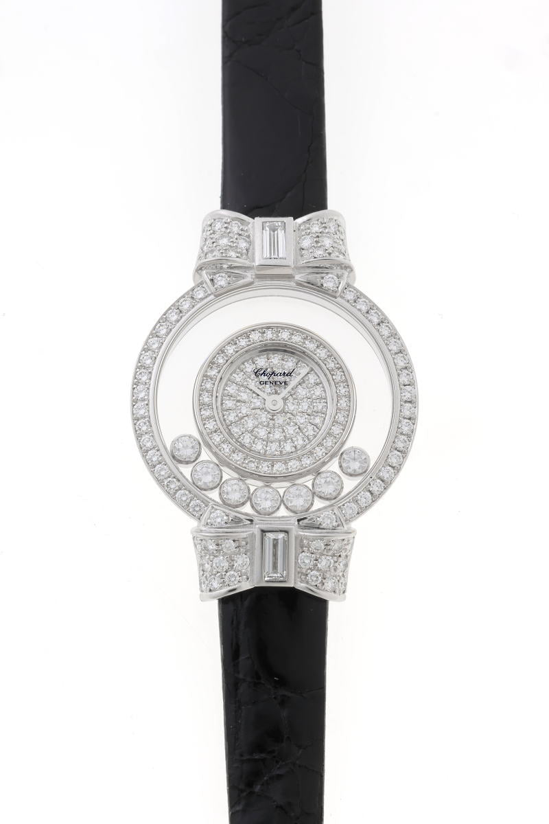 Chopard ショパール ハッピーダイヤモンド リボン ウォッチ  クォーツ 20/5020 750WG レディース 時計 2610028
