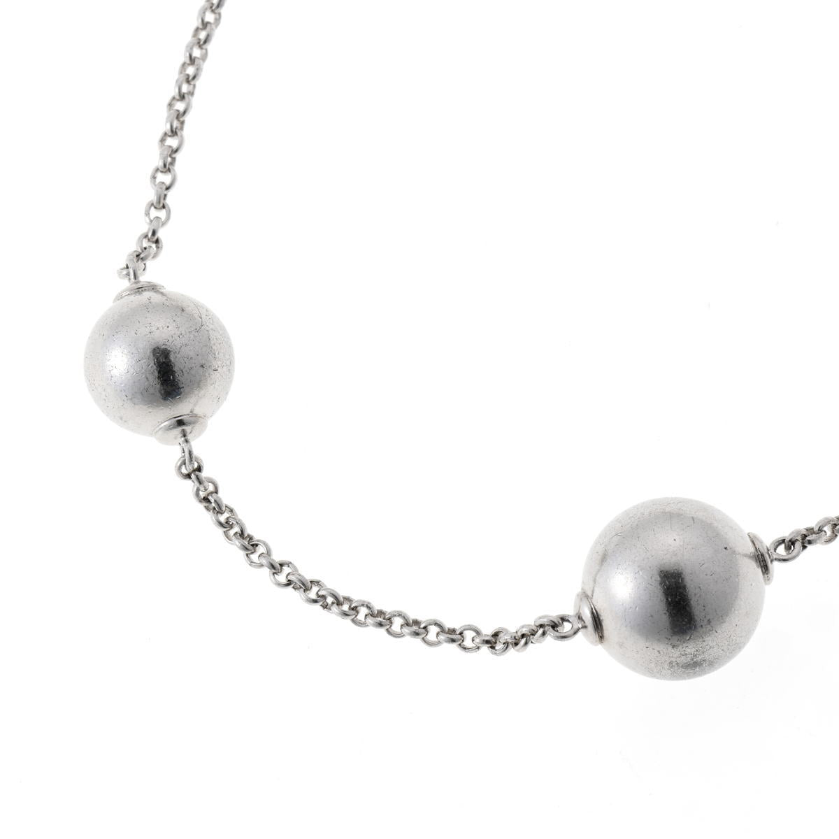 GEORG JENSEN ジョージジェンセン スフィア　ロング ネックレス - シルバー SV925 2610051