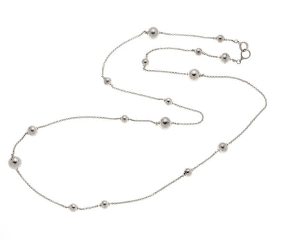 GEORG JENSEN ジョージジェンセン スフィア　ロング ネックレス - シルバー SV925 2610051