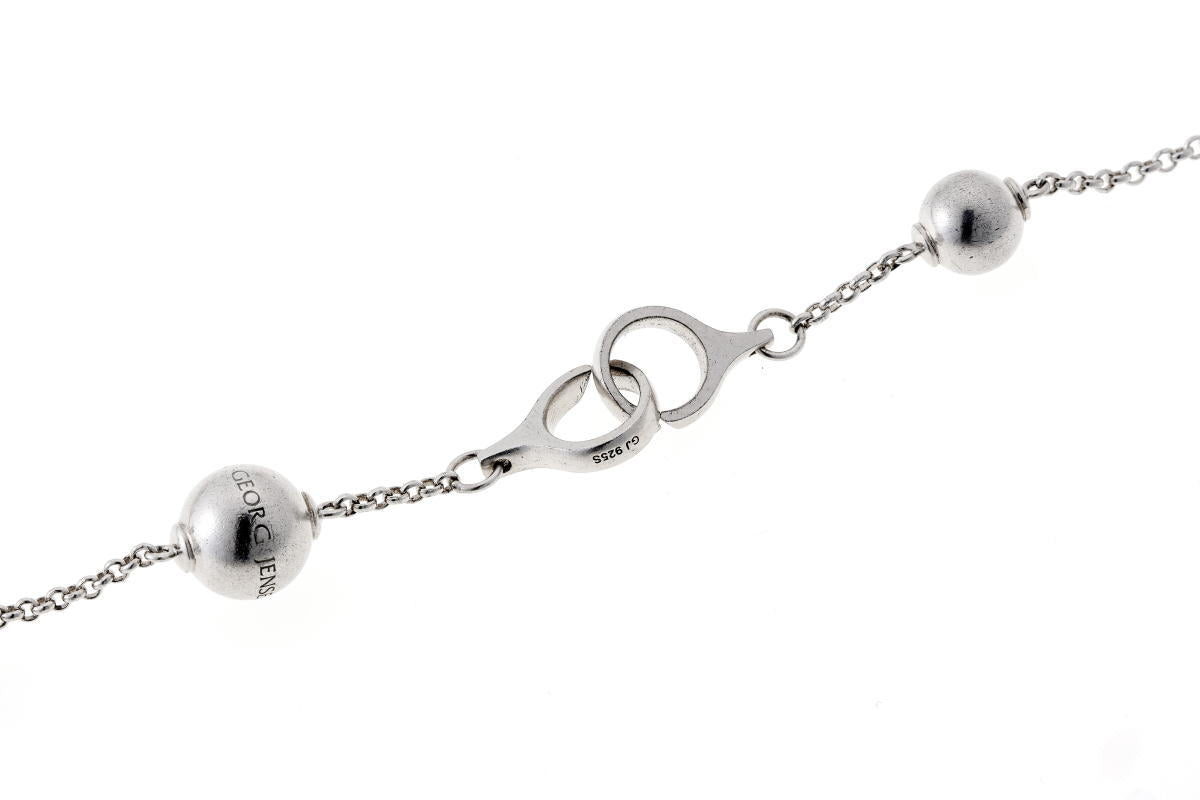 GEORG JENSEN ジョージジェンセン スフィア　ロング ネックレス - シルバー SV925 2610051