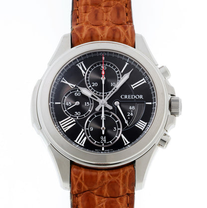 SEIKO セイコー クレドール パシフィーク クロノグラフ オートマチック GCBK987 / 6S77-00B0 SS メンズ 時計 2610052
