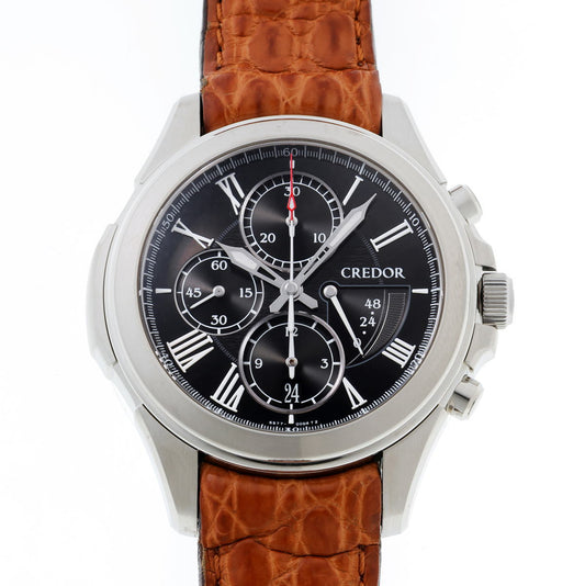 SEIKO セイコー クレドール パシフィーク クロノグラフ オートマチック GCBK987 / 6S77-00B0 SS メンズ 時計 2610052