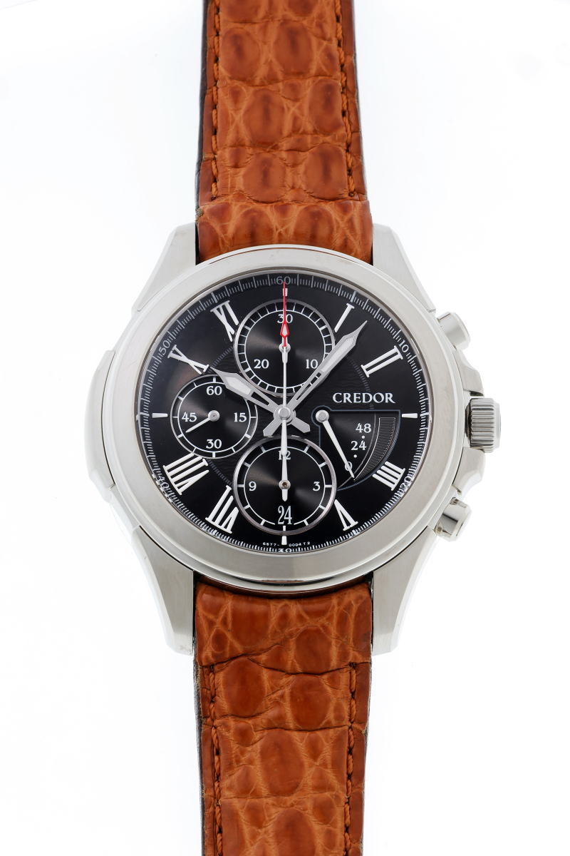 SEIKO セイコー クレドール パシフィーク クロノグラフ オートマチック GCBK987 / 6S77-00B0 SS メンズ 時計 2610052