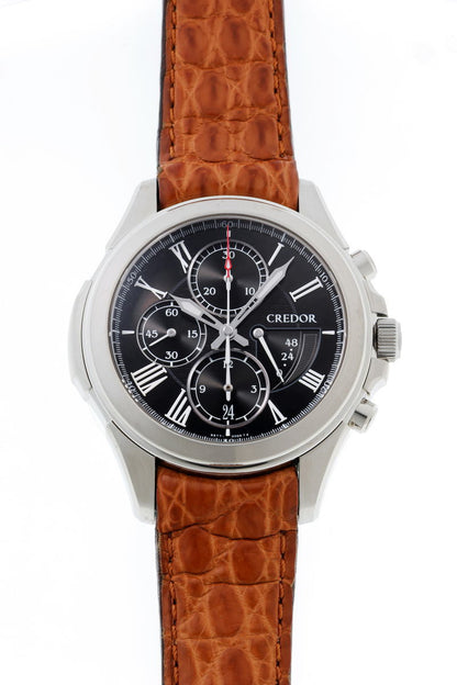 SEIKO セイコー クレドール パシフィーク クロノグラフ オートマチック GCBK987 / 6S77-00B0 SS メンズ 時計 2610052