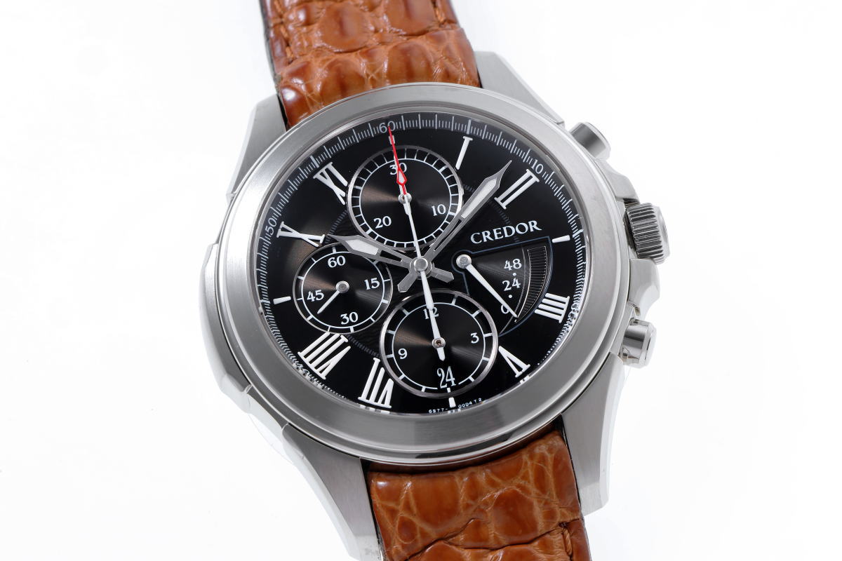 SEIKO セイコー クレドール パシフィーク クロノグラフ オートマチック GCBK987 / 6S77-00B0 SS メンズ 時計 2610052