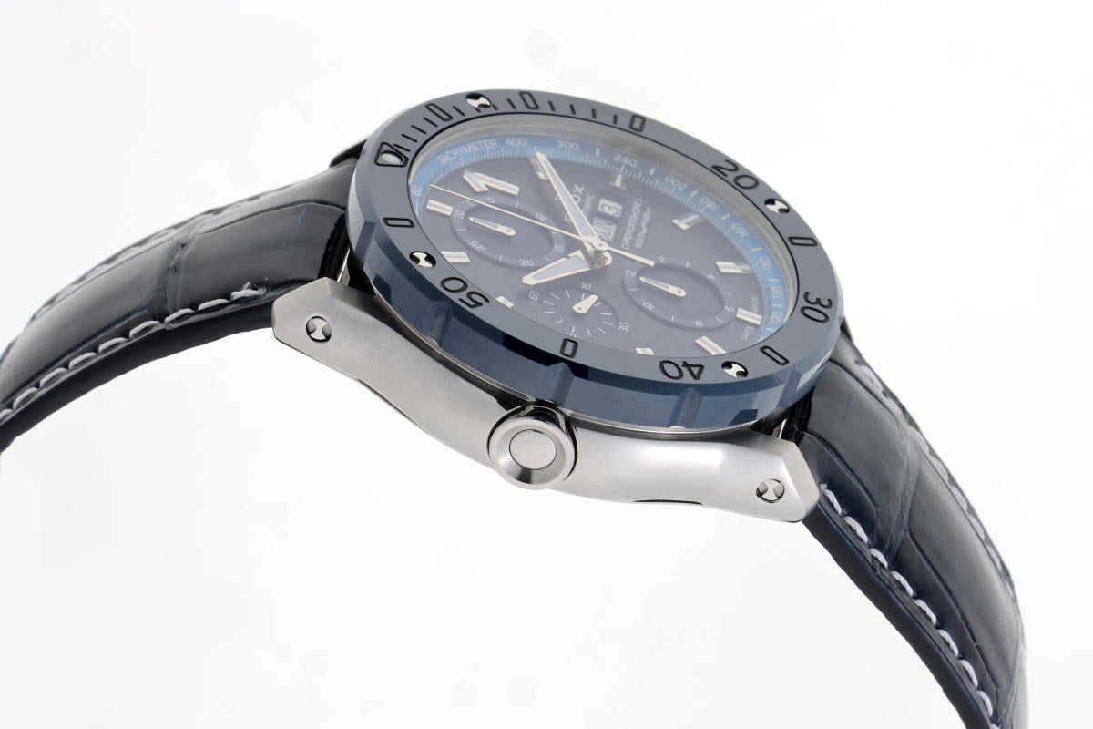 EDOX エドックス クロノオフショア1 クロノグラフ デイデイト オートマチック ※難あり 01122-3BU3-BUIN3-L SS / CE メンズ 時計 2610053