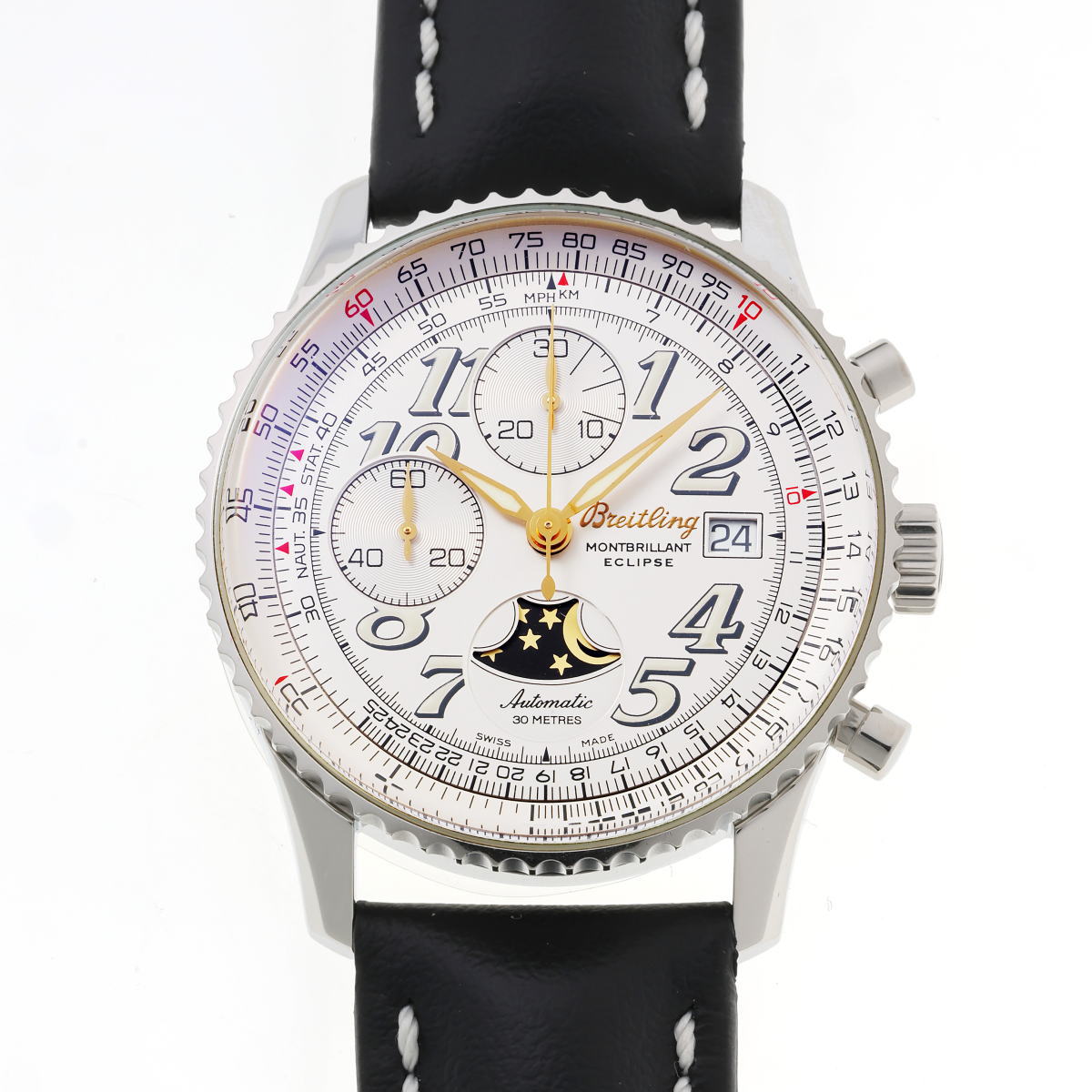 BREITLING ブライトリング ナビタイマー モンブリラン エクリプス オートマチック A43030 SS メンズ 時計 2610055