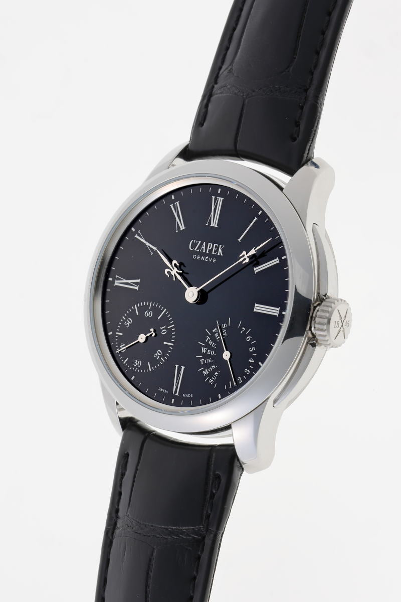 CZAPEK  チャペック ケ・デ・ベルク ブラックエナメル S 手巻 Cal.SHX1 ファーストピース Black Enamel S SS メンズ 時計 2610065