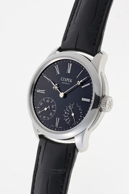 CZAPEK  チャペック ケ・デ・ベルク ブラックエナメル S 手巻 Cal.SHX1 ファーストピース Black Enamel S SS メンズ 時計 2610065