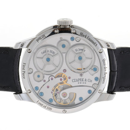 CZAPEK  チャペック ケ・デ・ベルク ブラックエナメル S 手巻 Cal.SHX1 ファーストピース Black Enamel S SS メンズ 時計 2610065