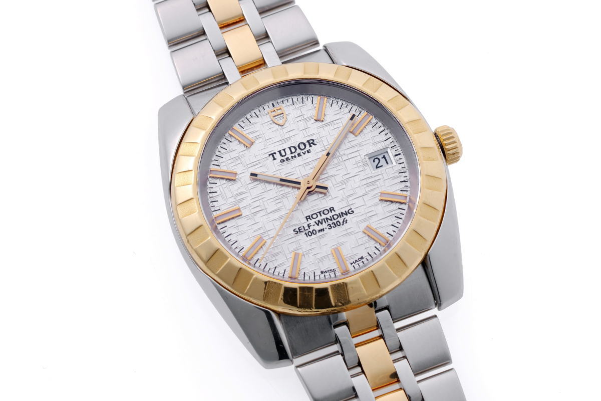 TUDOR チューダー チュードル クラシック デイト 38 オートマチック M21013-0011 SS / YG メンズ 時計 2610071