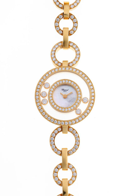 Chopard ショパール ハッピーダイヤモンド クォーツ 207219-0001 750YG レディース 時計 2610079