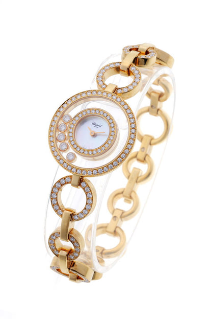 Chopard ショパール ハッピーダイヤモンド クォーツ 207219-0001 750YG レディース 時計 2610079