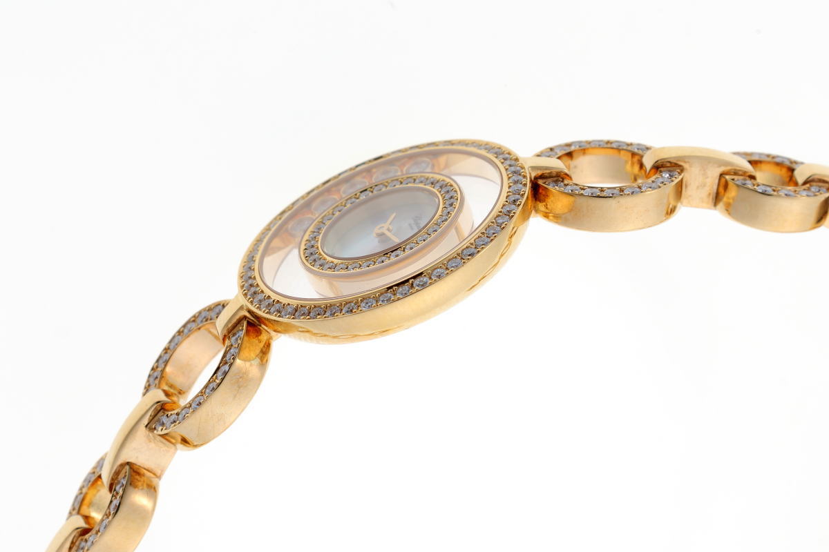 Chopard ショパール ハッピーダイヤモンド クォーツ 207219-0001 750YG レディース 時計 2610079