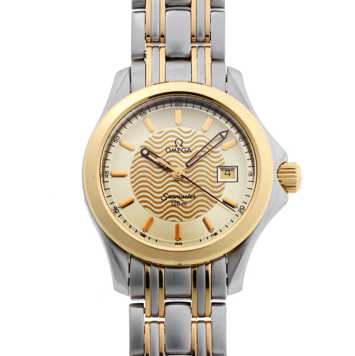 OMEGA オメガ シーマスター 120m コンビ クォーツ 2371.11 SS / YG レディース 時計 2610087