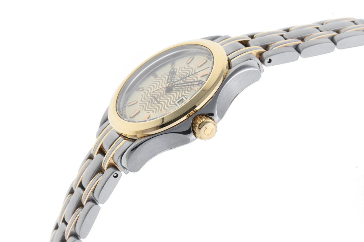 OMEGA オメガ シーマスター 120m コンビ クォーツ 2371.11 SS / YG レディース 時計 2610087