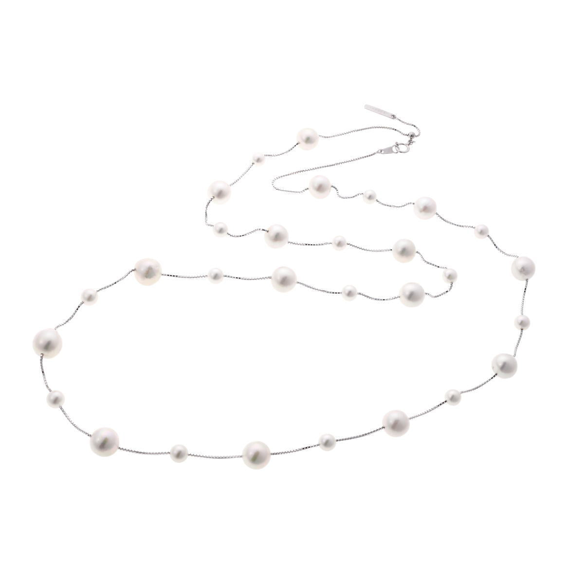 TASAKI タサキ バロックパール ロング ネックレス - ホワイトゴールド K18WG 2610090