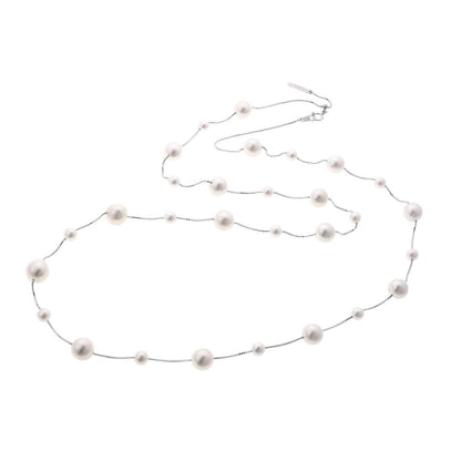 TASAKI タサキ バロックパール ロング ネックレス - ホワイトゴールド K18WG 2610090