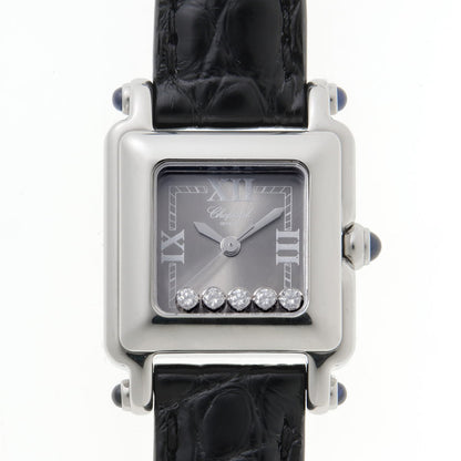 Chopard ショパール ハッピーダイヤモンド スクエア クォーツ 27/8892-23 SS レディース 時計 2610105