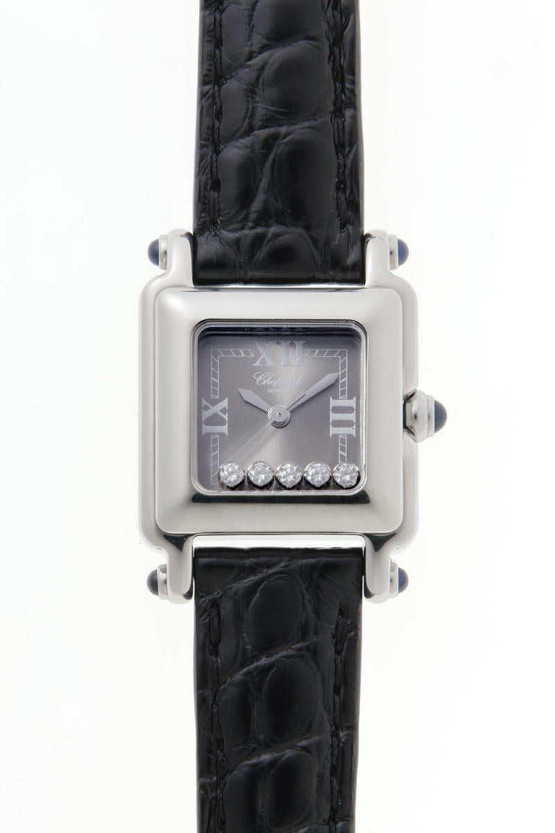 Chopard ショパール ハッピーダイヤモンド スクエア クォーツ 27/8892-23 SS レディース 時計 2610105