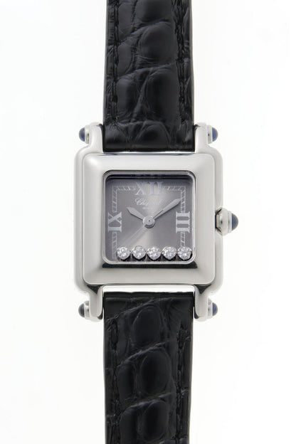 Chopard ショパール ハッピーダイヤモンド スクエア クォーツ 27/8892-23 SS レディース 時計 2610105