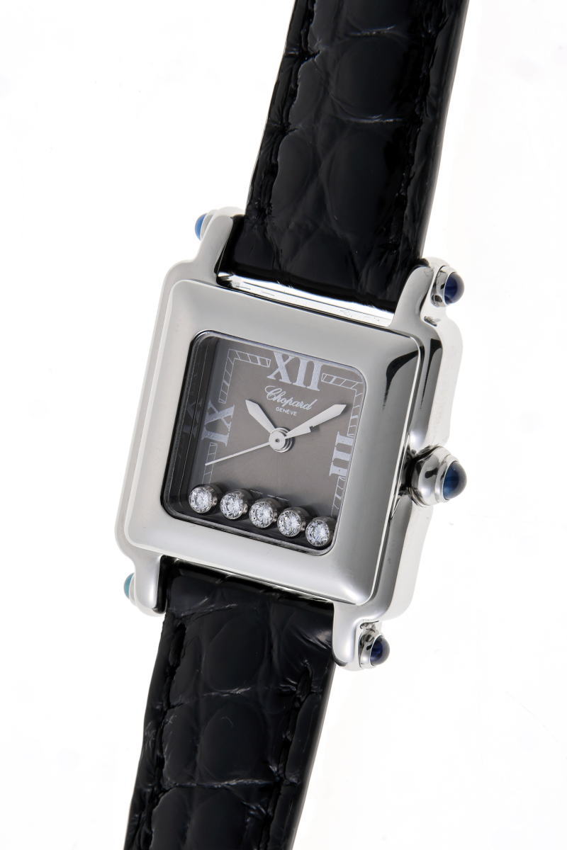 Chopard ショパール ハッピーダイヤモンド スクエア クォーツ 27/8892-23 SS レディース 時計 2610105