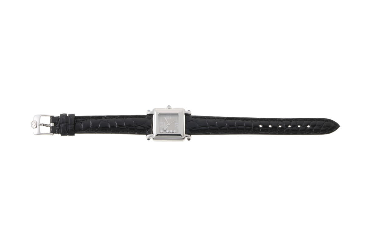 Chopard ショパール ハッピーダイヤモンド スクエア クォーツ 27/8892-23 SS レディース 時計 2610105