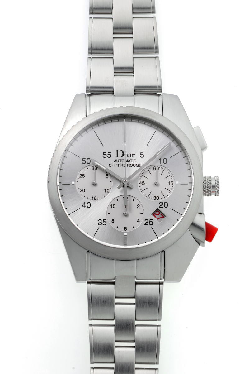 Dior クリスチャンディオール シフル ルージュ クロノグラフ オートマチック CD084611M001 SS メンズ 時計 2610114