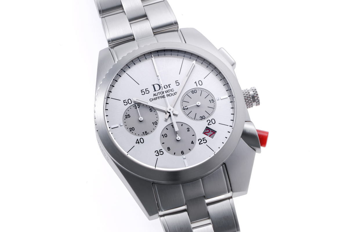Dior クリスチャンディオール シフル ルージュ クロノグラフ オートマチック CD084611M001 SS メンズ 時計 2610114