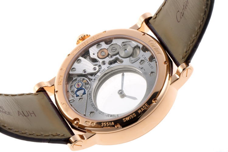 Cartier カルティエ ロトンド ドゥ カルティエ ミステリアス アワー ウォッチ 手巻 ダイヤ HPI00635 750PG メンズ 時計 2020061