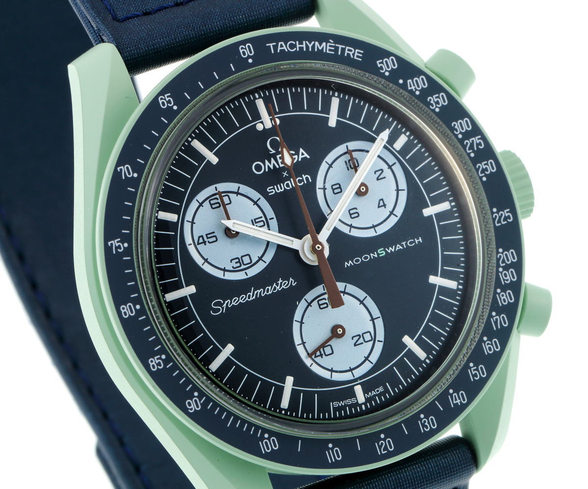 Swatch OMEGA スウォッチ オメガ スピードマスター MISSION ON EARTH クォーツ S033G100 樹脂 メンズ 時計  2300482