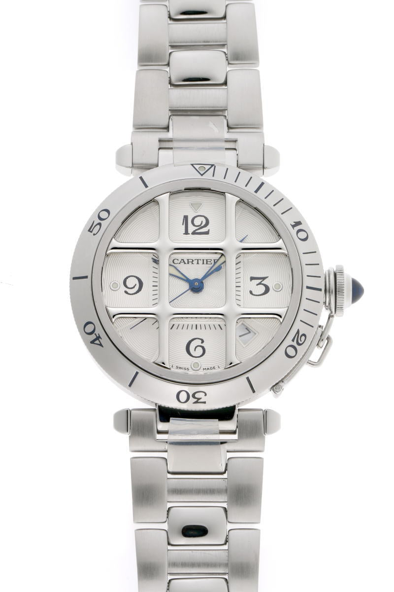 Cartier カルティエ パシャ 38 グリッド オートマチック　Cal.191 W31040H3 SS メンズ 時計 2310102