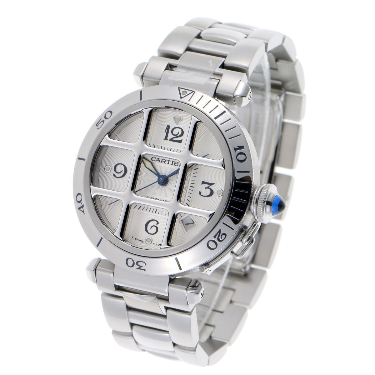 Cartier カルティエ パシャ 38 グリッド オートマチック　Cal.191 W31040H3 SS メンズ 時計 2310102