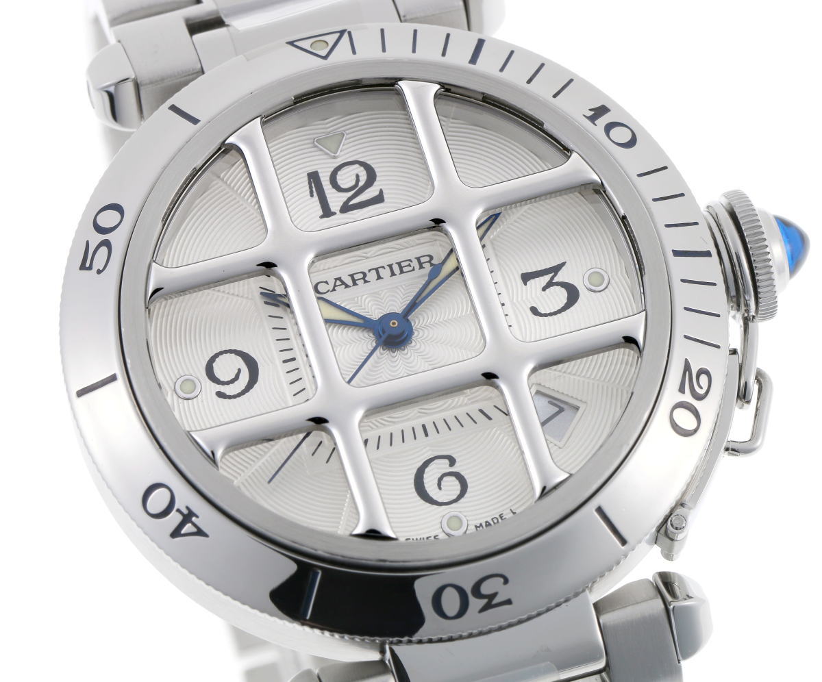 Cartier カルティエ パシャ 38 グリッド オートマチック　Cal.191 W31040H3 SS メンズ 時計 2310102
